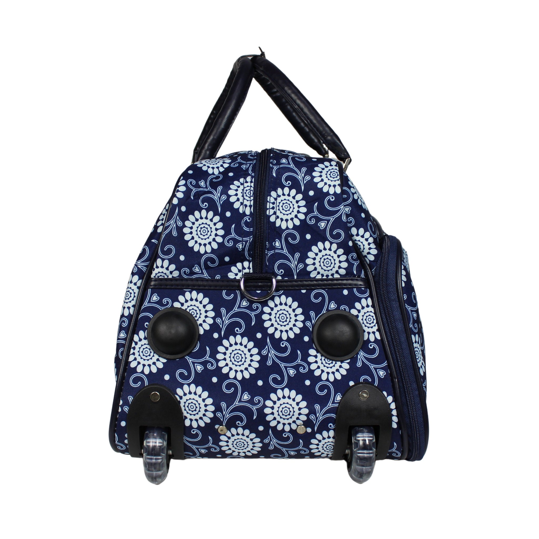 CalBags Floral 21" Rolling Carry-On Duffel Bags
