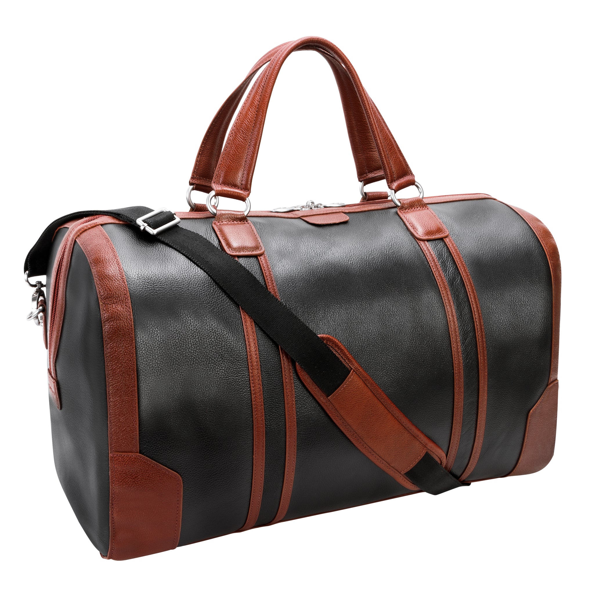 McKlein KINZIE 20" Leather, Two-Tone, Tablet Carry-All Duffel