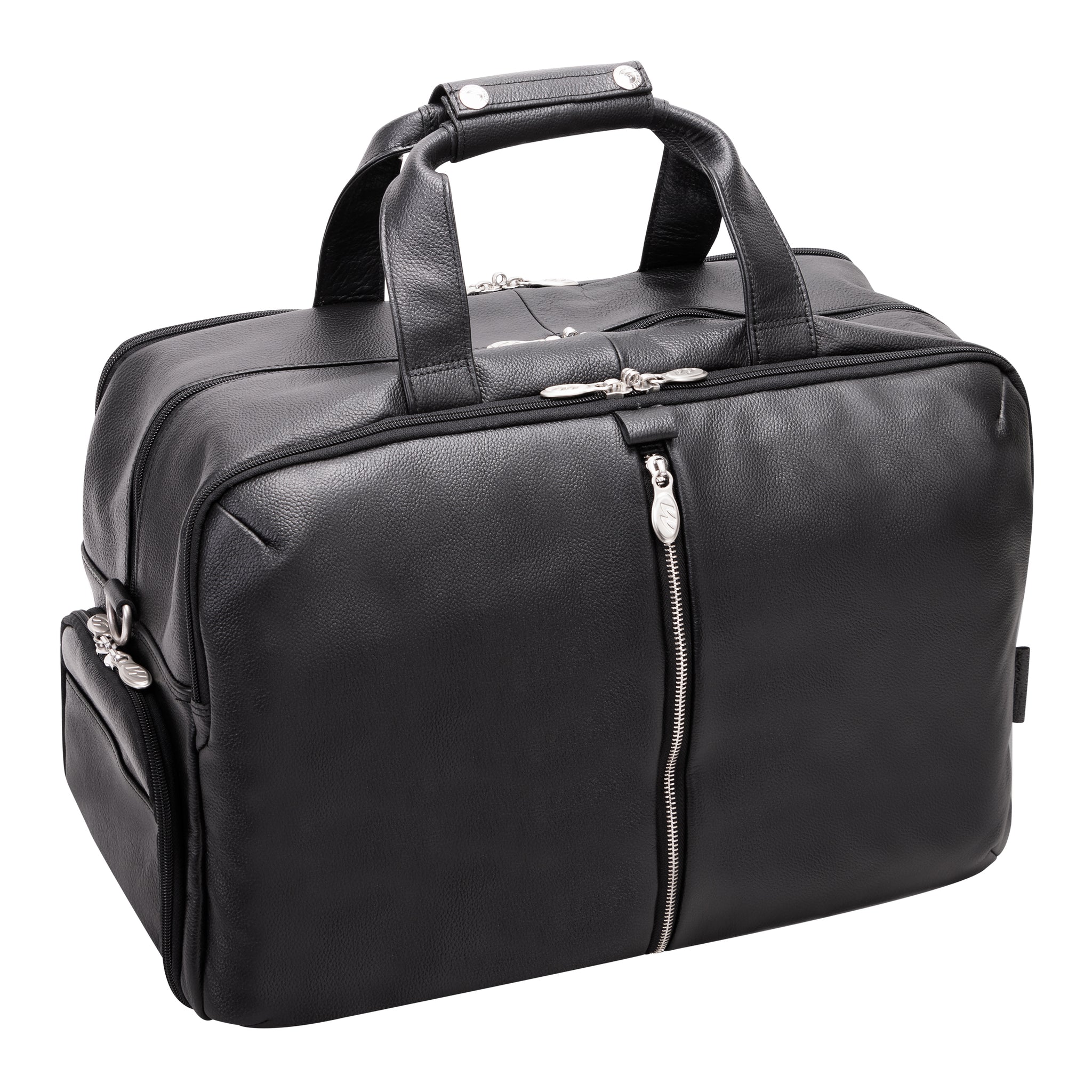 McKlein AVONDALE 19" Leather Triple Compartment Laptop Duffel Bag