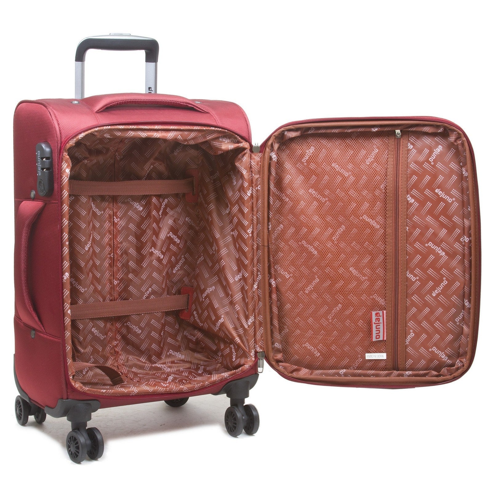 Dejuno Twilight Lightweight Nylon 3-Piece Spinner Luggage Set