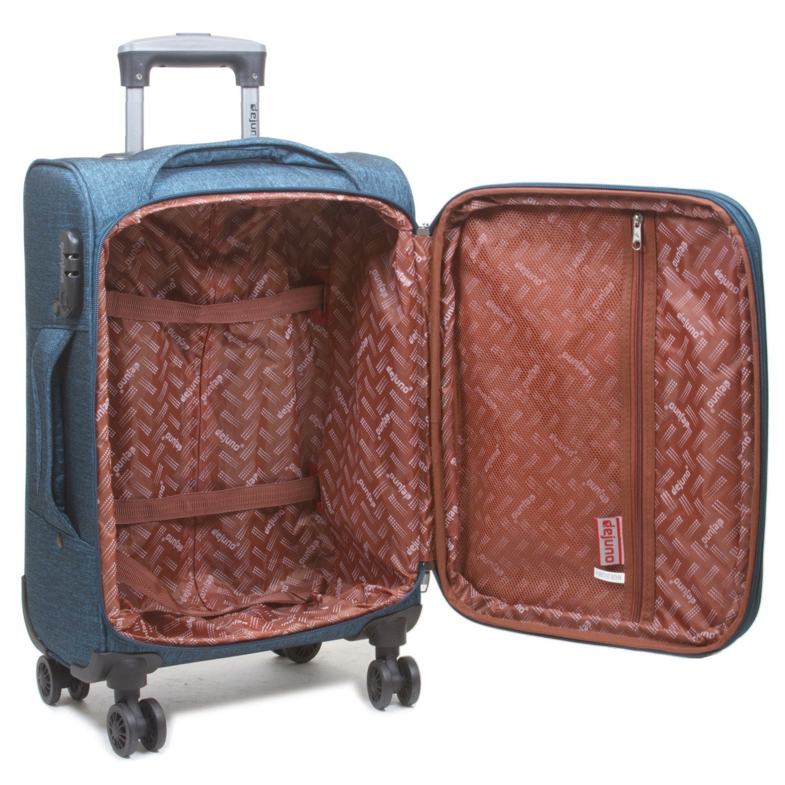 Dejuno Aurora Lightweight Denim 3-Piece Spinner Luggage Set