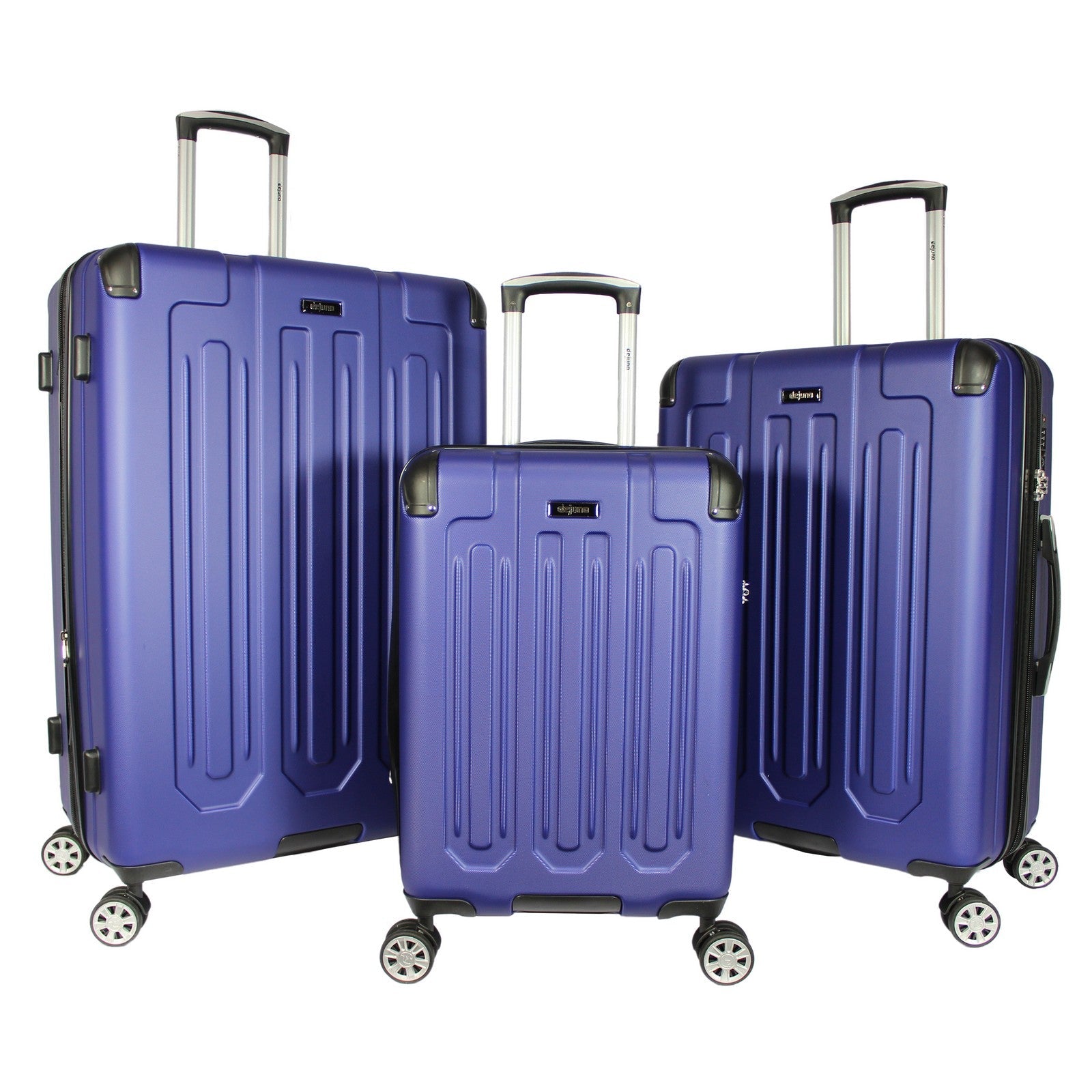 Dejuno Tutin 3-Piece Hardside Spinner Luggage Set With TSA Lock