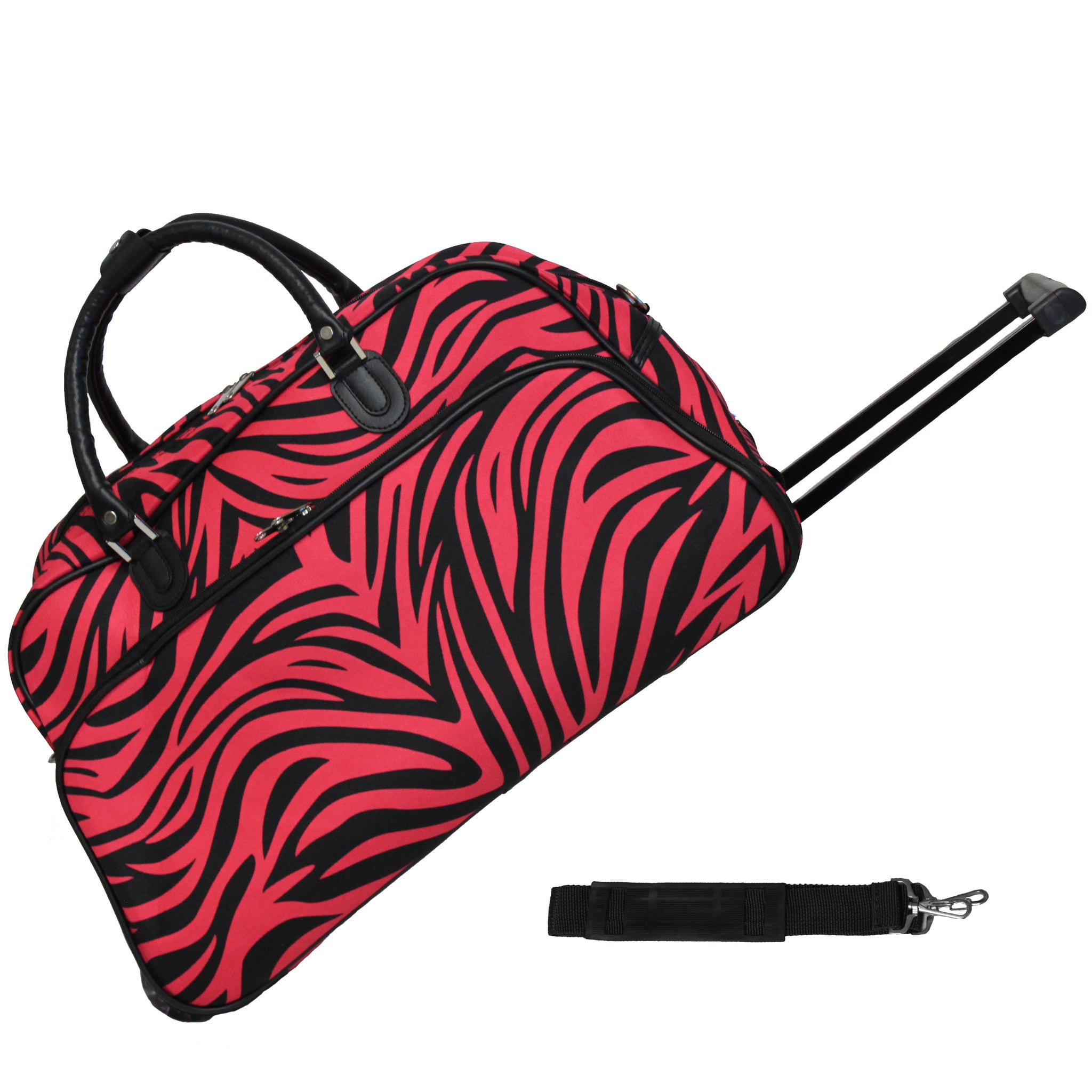 CalBags Zebra 21" Rolling Carry-On Duffel Bags