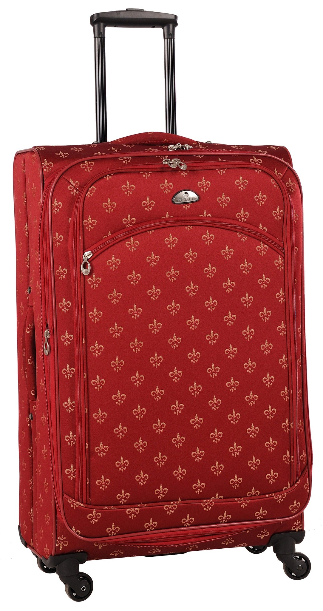 American Flyer Fleur de Lis 5-Piece Spinner Luggage Set
