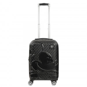 FUL Disney Textured Mickey Mouse 22" Carry On Hardside 8 Wheel Spinner Suitcase