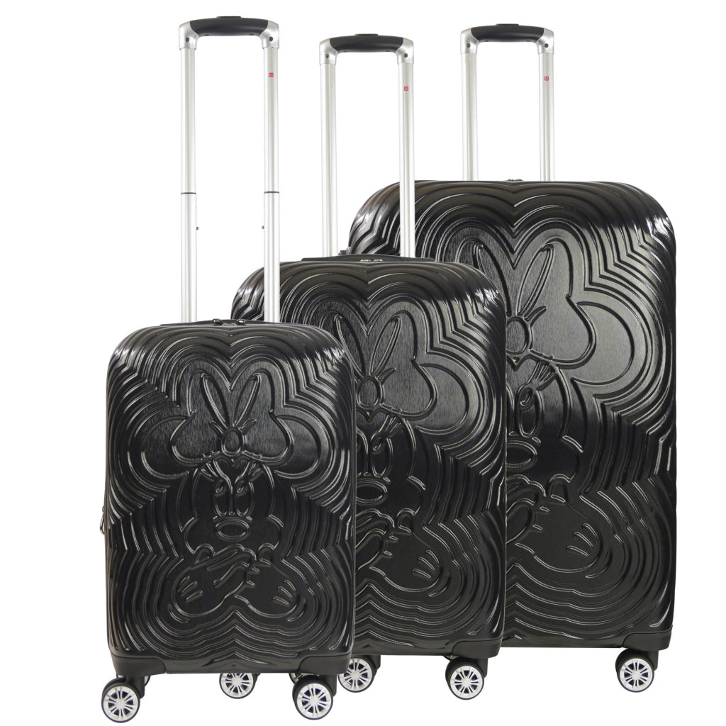 Disney Ful Playful Minnie Mouse 3 Piece Hardside Spinner Luggage Set