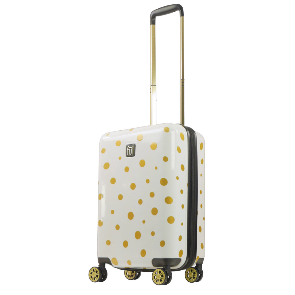 Ful Impulse Mixed Dots 22" Hardside Spinner Carry On Suitcase