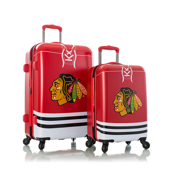 Heys NHL Chicago Blackhawks 2 Piece Hardside Spinner Luggage Set