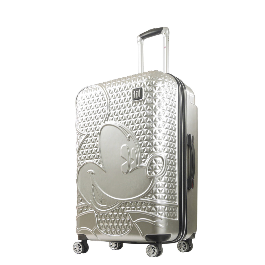 FUL Disney Textured Mickey Mouse 30" Hardside 8 Wheel Spinner Suitcase