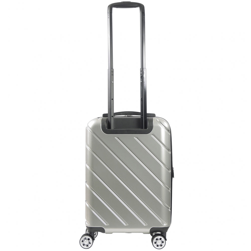 Ful Velocity Silver 22" Hardside Spinner Carry On Suitcase