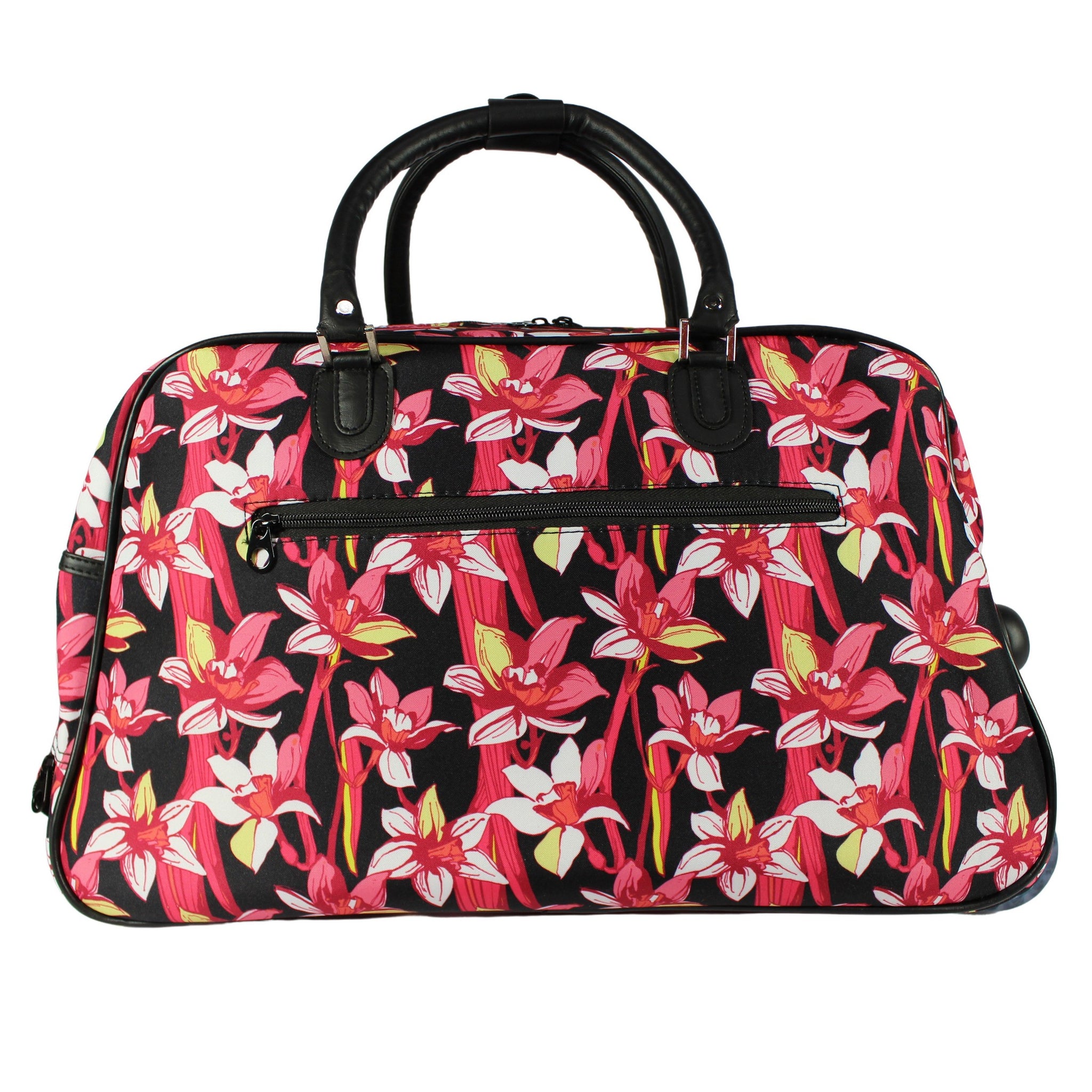 CalBags Floral 21" Rolling Carry-On Duffel Bags