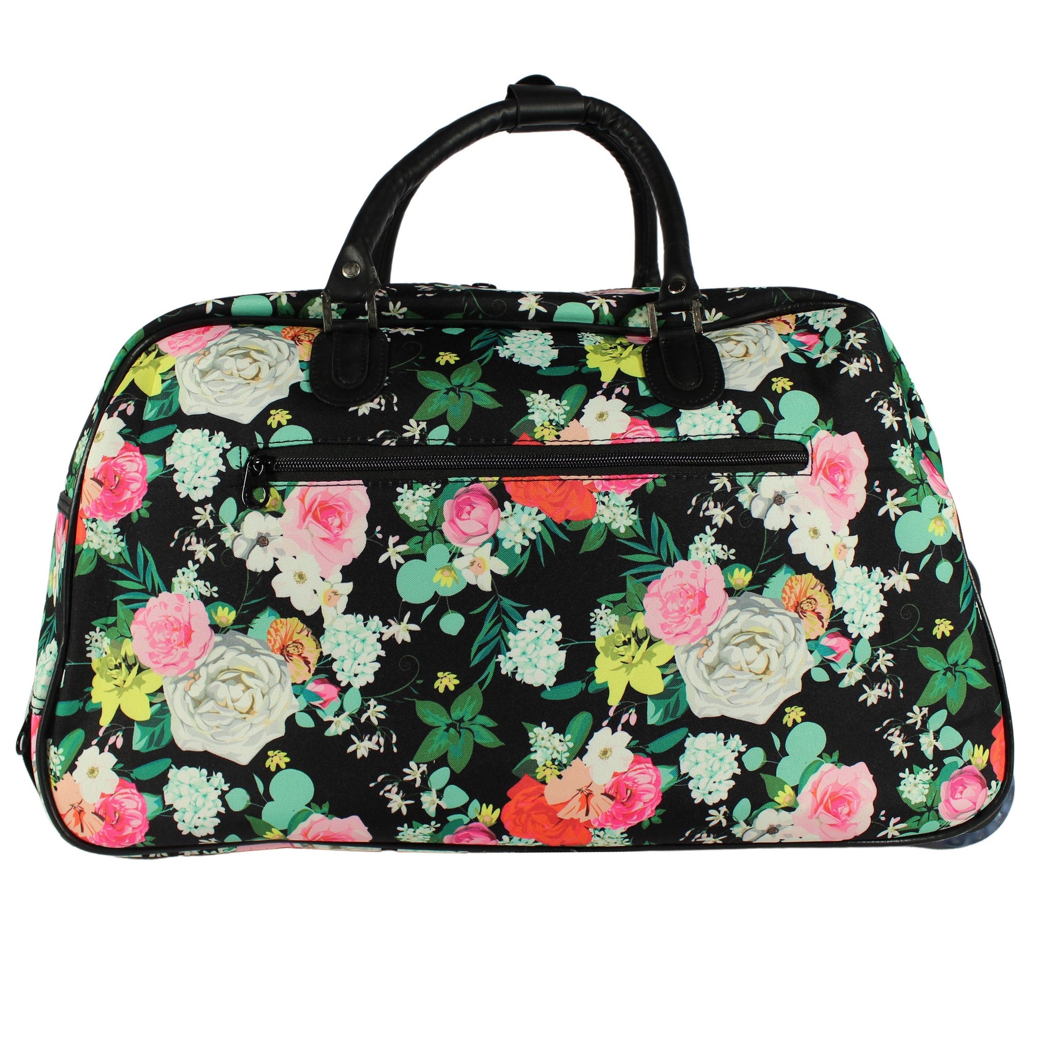 CalBags Floral 21" Rolling Carry-On Duffel Bags