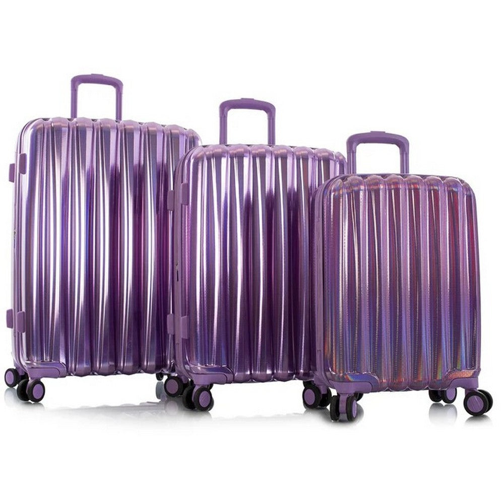 Heys Astro 3 Piece Hardside Spinner Luggage Set