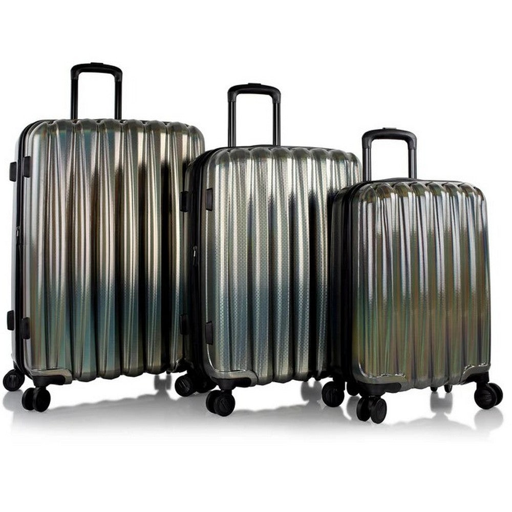 Heys Astro 3 Piece Hardside Spinner Luggage Set