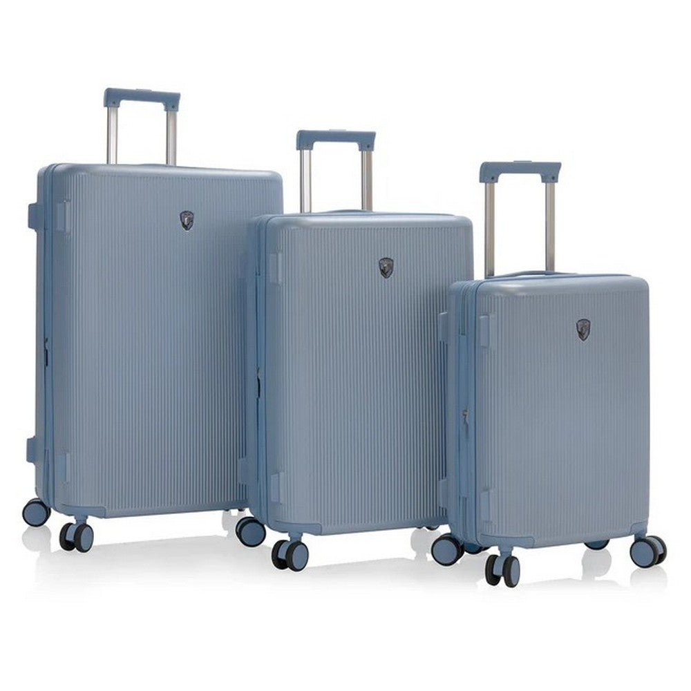 Heys Earth Tones 3 Piece Hardside Spinner Luggage Set