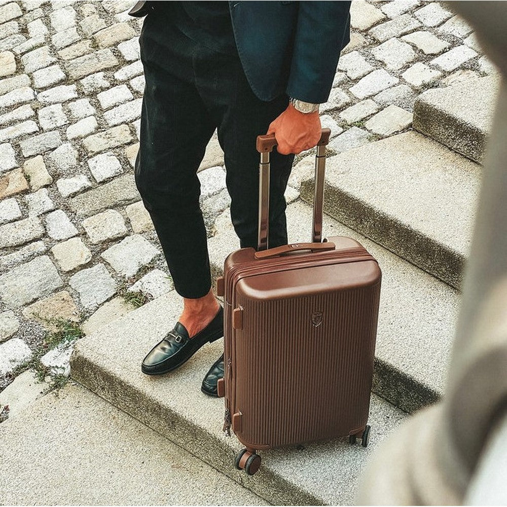 Heys Earth Tones 3 Piece Hardside Spinner Luggage Set