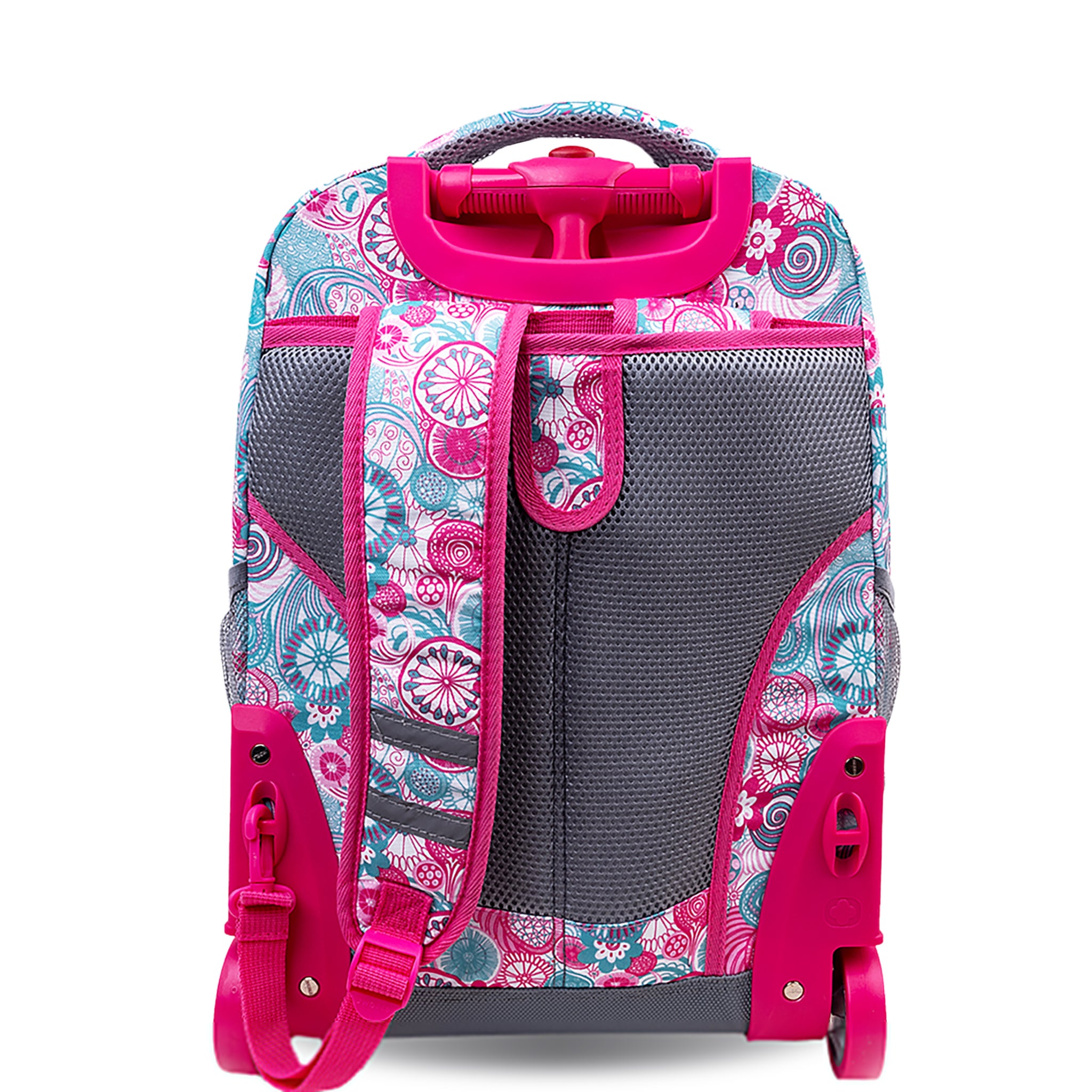 J World Sunrise Blue Raspberry 18" Rolling Backpack