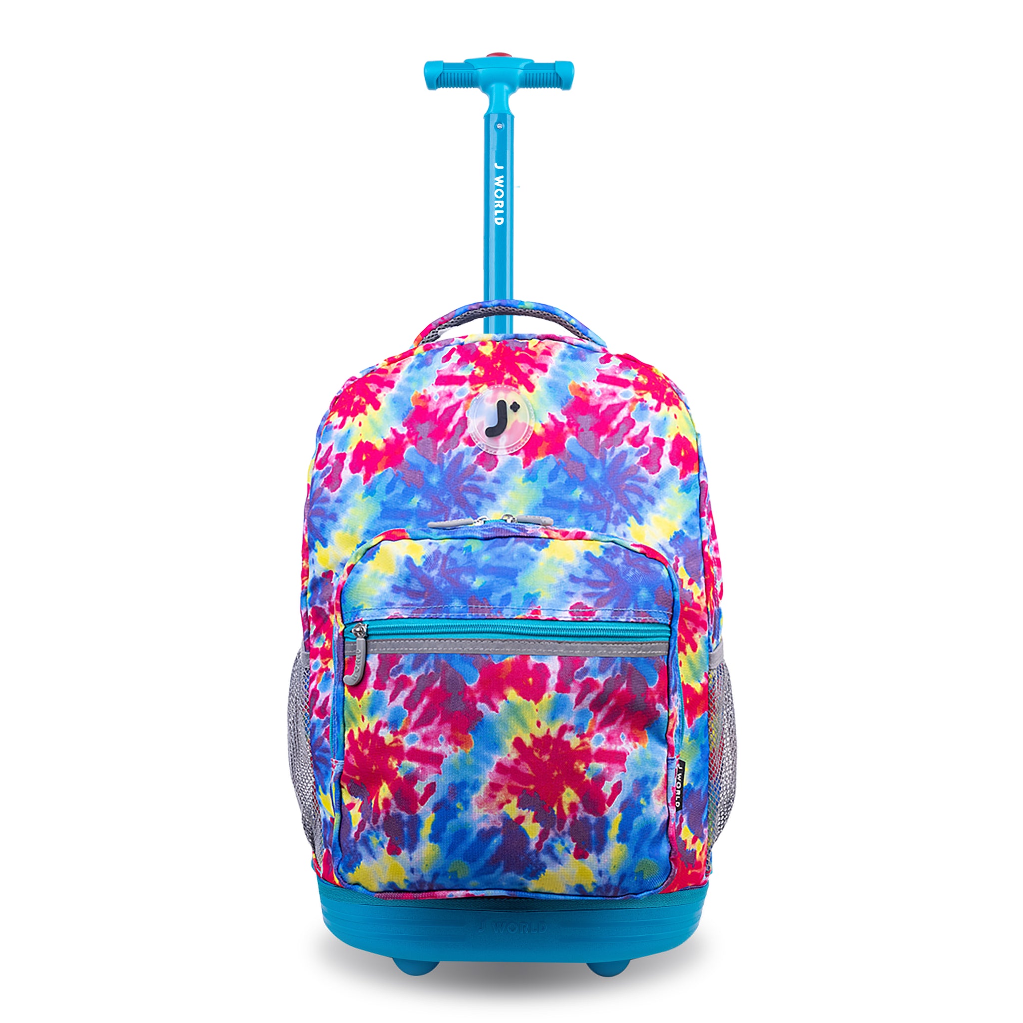 J World Sunrise Tie Dye 18" Rolling Backpack