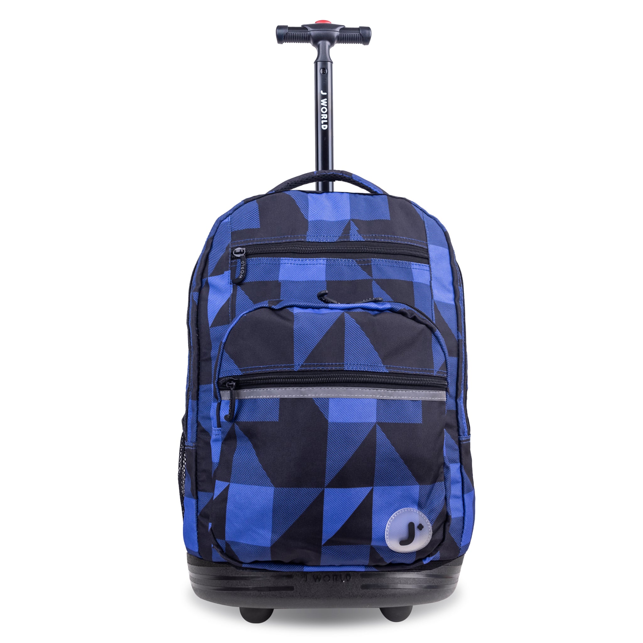 J World Sundance Block Navy 20" Rolling Backpack