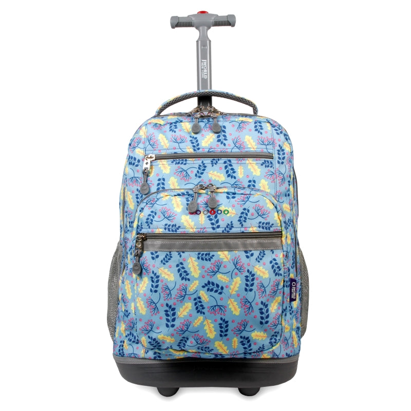 J World Sundance Sky Leaves 20" Rolling Backpack