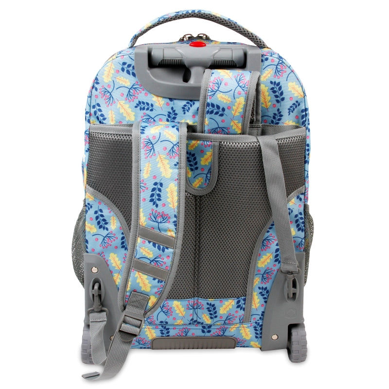 J World Sundance Sky Leaves 20" Rolling Backpack