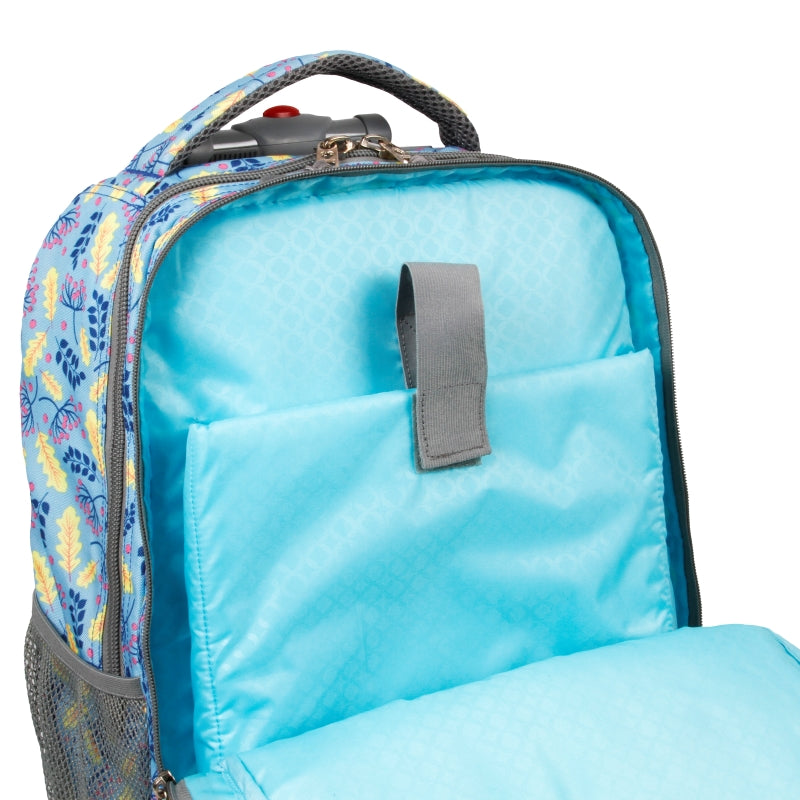 J World Sundance Sky Leaves 20" Rolling Backpack