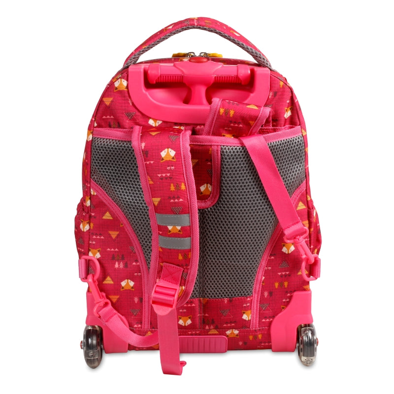 J World Lollipop Fox 16" Kids Rolling Backpack and Lunch Bag