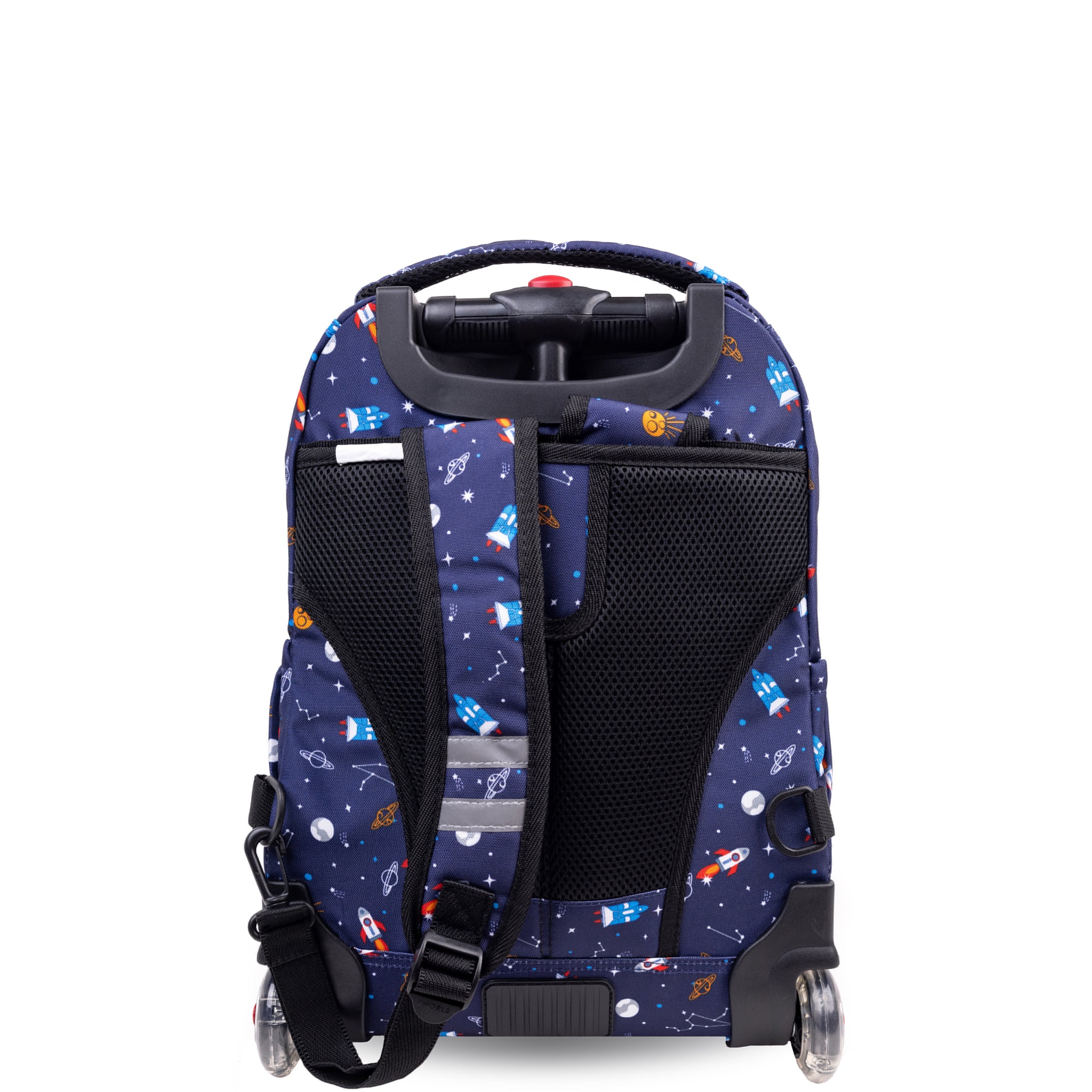 J World Lollipop Spaceship 16" Kids Rolling Backpack and Lunch Bag