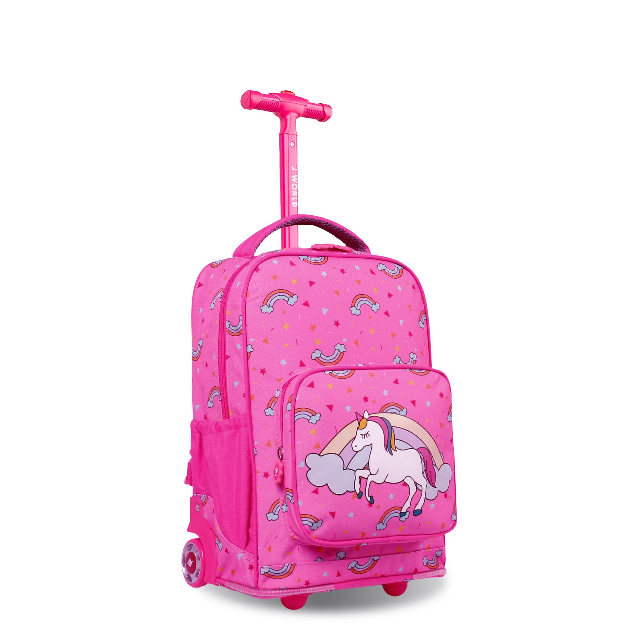 J World Sparkle Unicorn 15" Kids Rolling Backpack