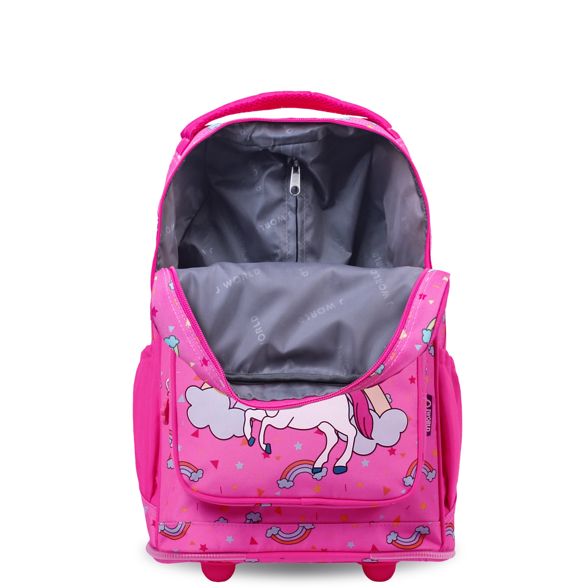 J World Sparkle Unicorn 15" Kids Rolling Backpack