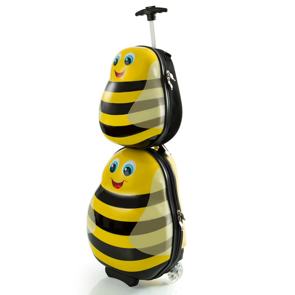 Heys Travel Tots Bumble Bee 18" Hardside Carry-On Suitcase with Backpack