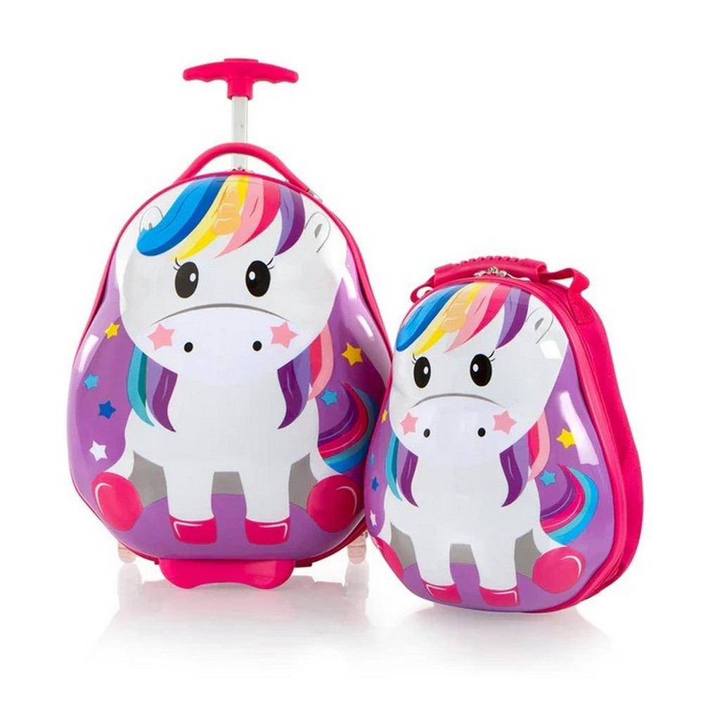 Heys Travel Tots Unicorn 18" Hardside Carry-On Suitcase with Backpack