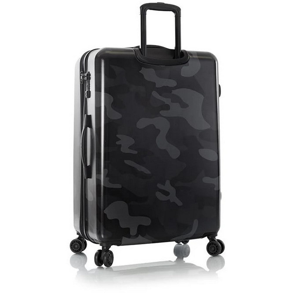 Heys Black Camo 3 Piece Hardside Spinner Luggage Set