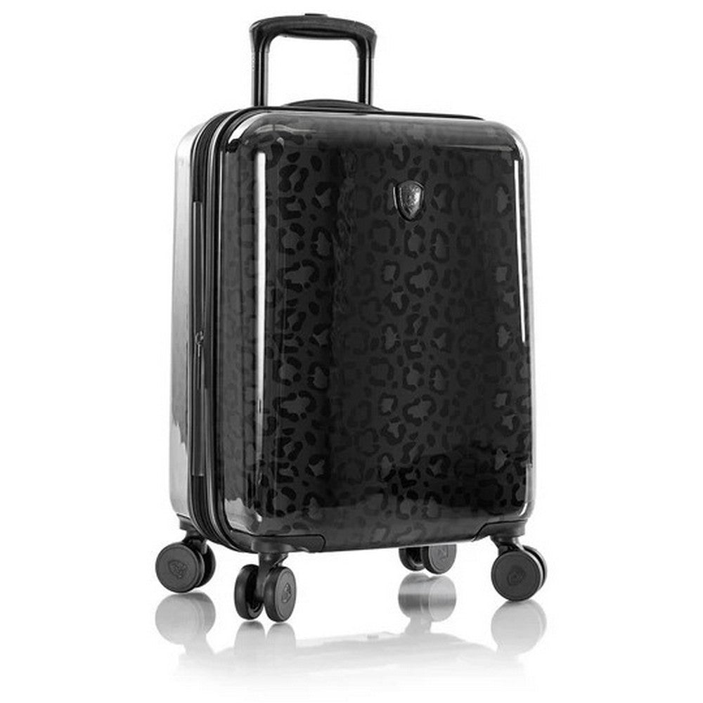 Heys Black Leopard 21" Carry-On Hardside Spinner Suitcase