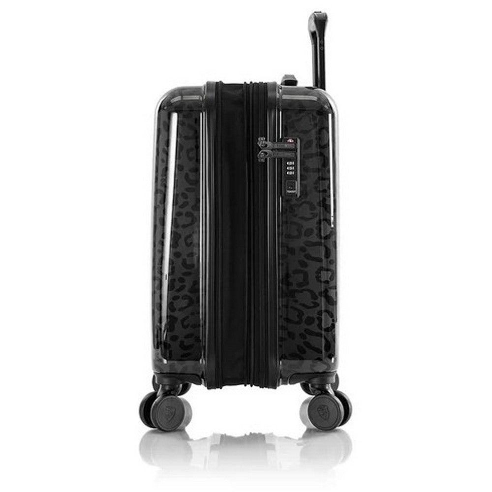 Heys Black Leopard 21" Carry-On Hardside Spinner Suitcase