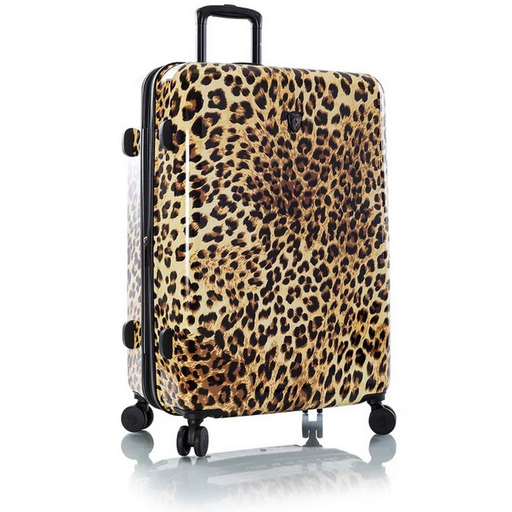 Heys Brown Leopard 2 Piece (21”/30”) Hardside Spinner Luggage Set