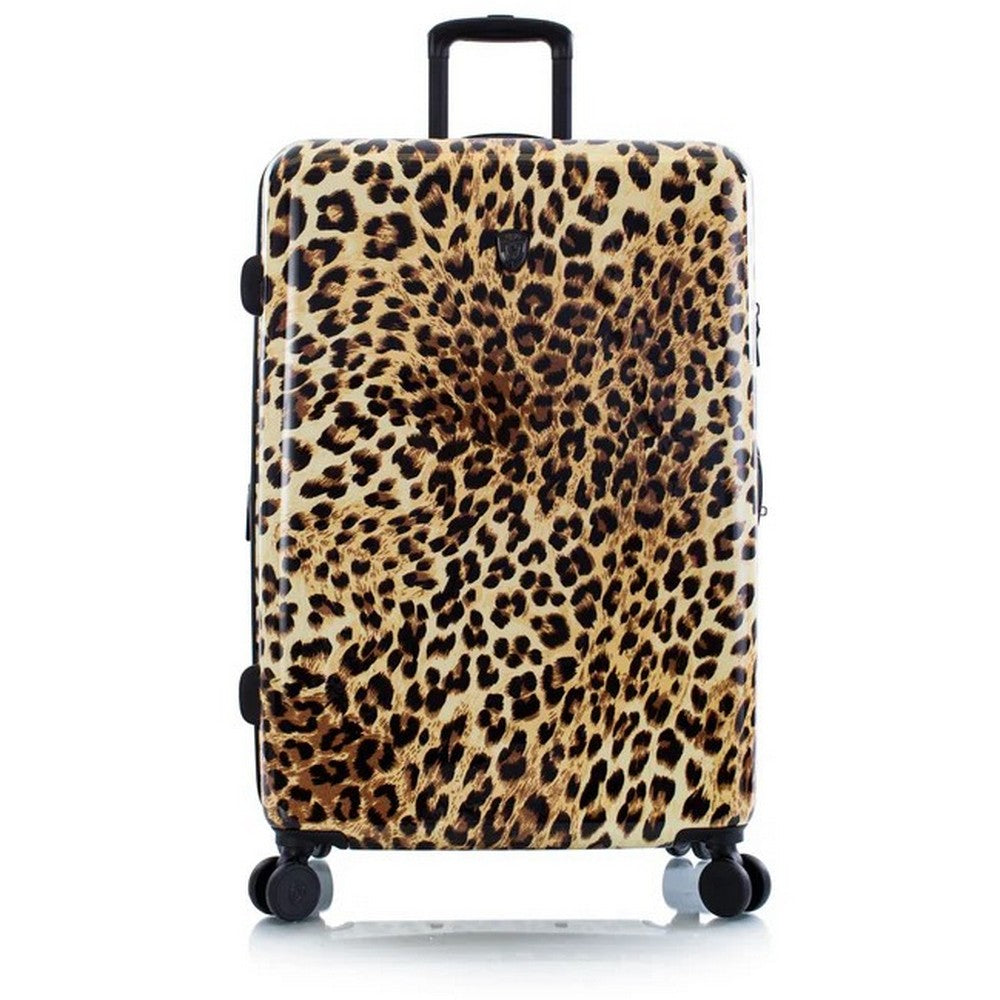 Heys Brown Leopard 2 Piece (21”/30”) Hardside Spinner Luggage Set