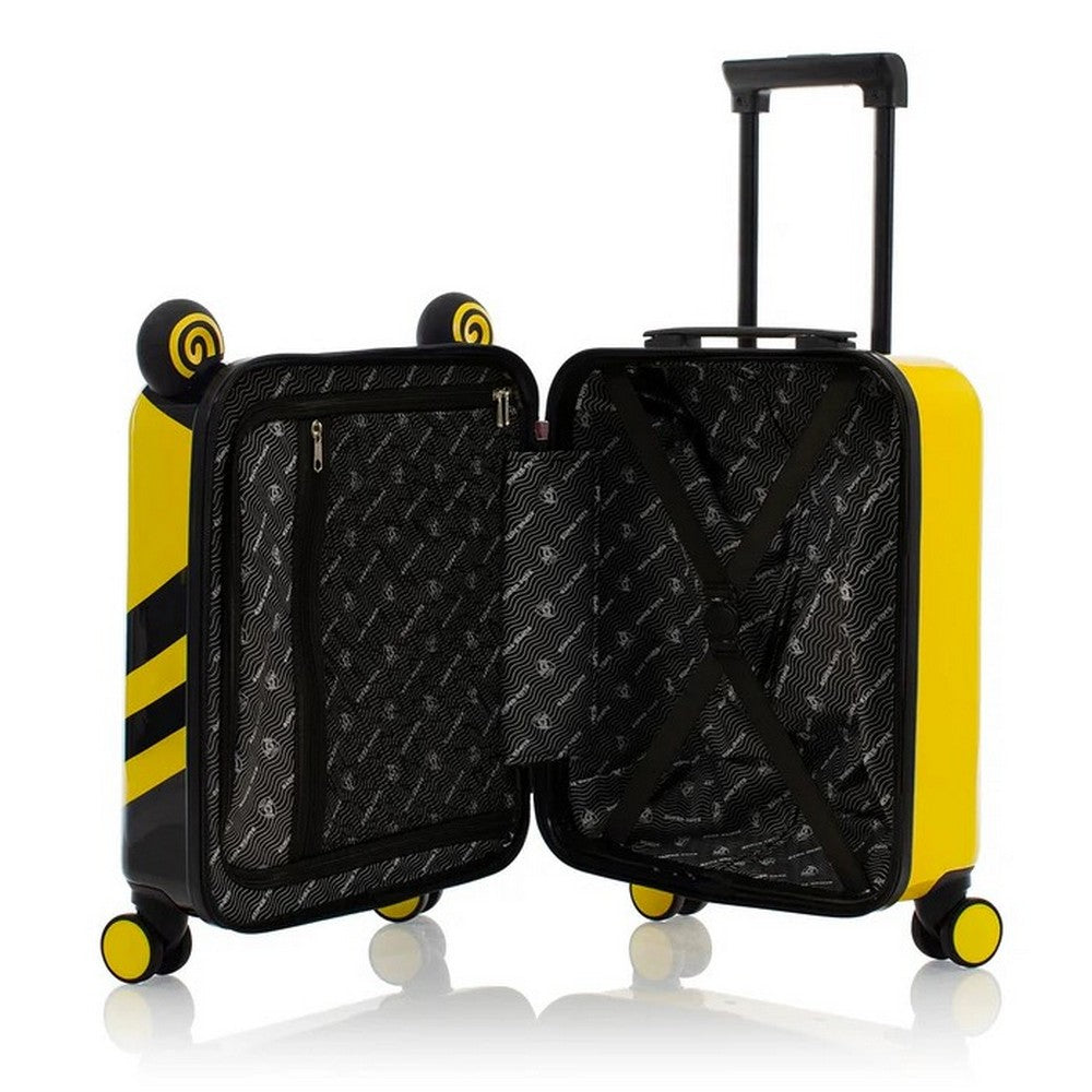 Heys Super Tots Bumble Bee 18" Hardside Carry-On Spinner Suitcase With Backpack