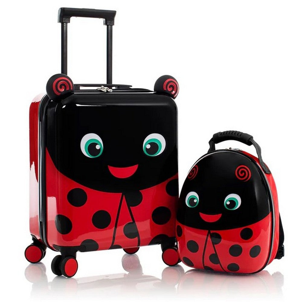 Heys Super Tots Lady Bug 18" Hardside Carry-On Spinner Suitcase With Backpack