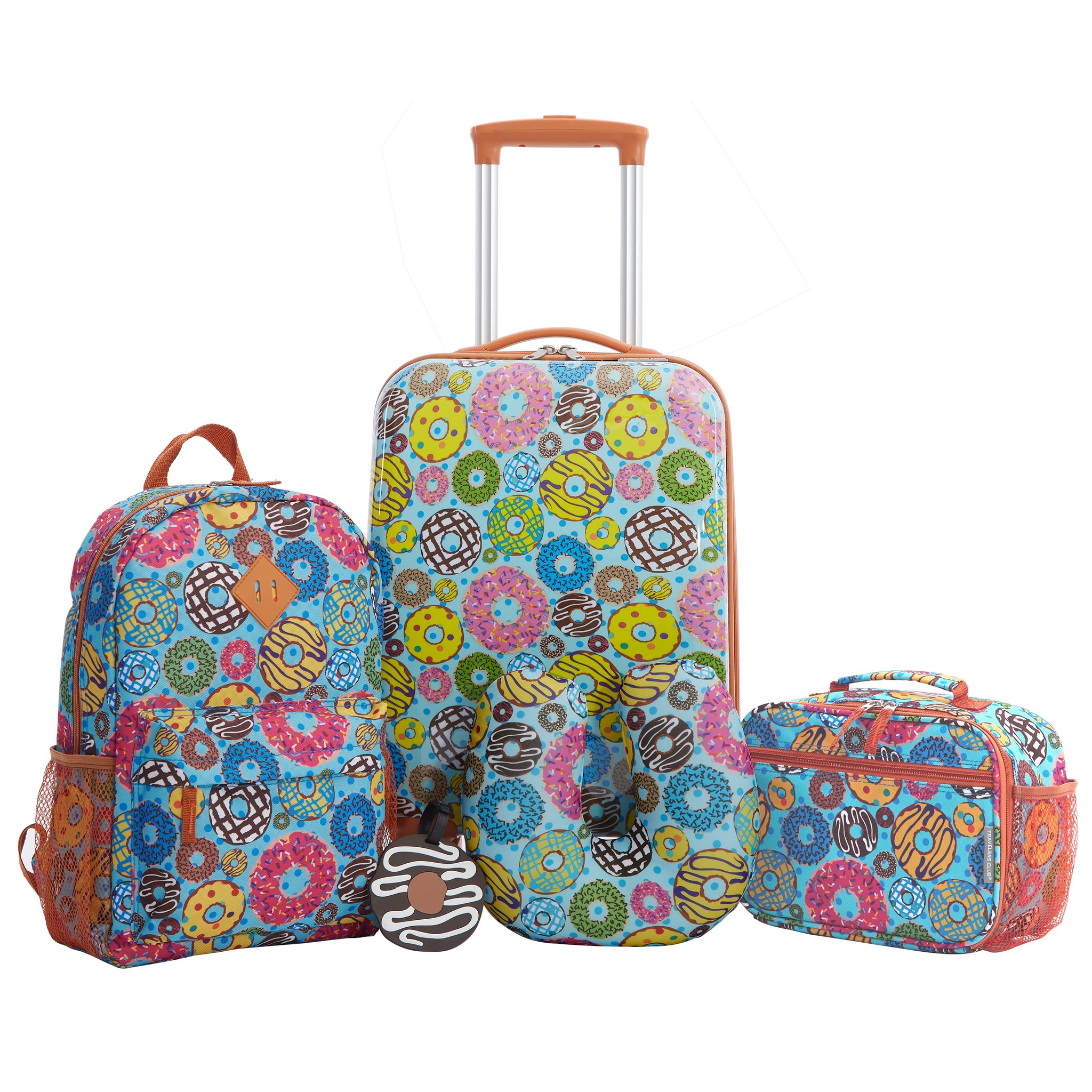 Travelers Club Donut 5 Piece Luggage Set