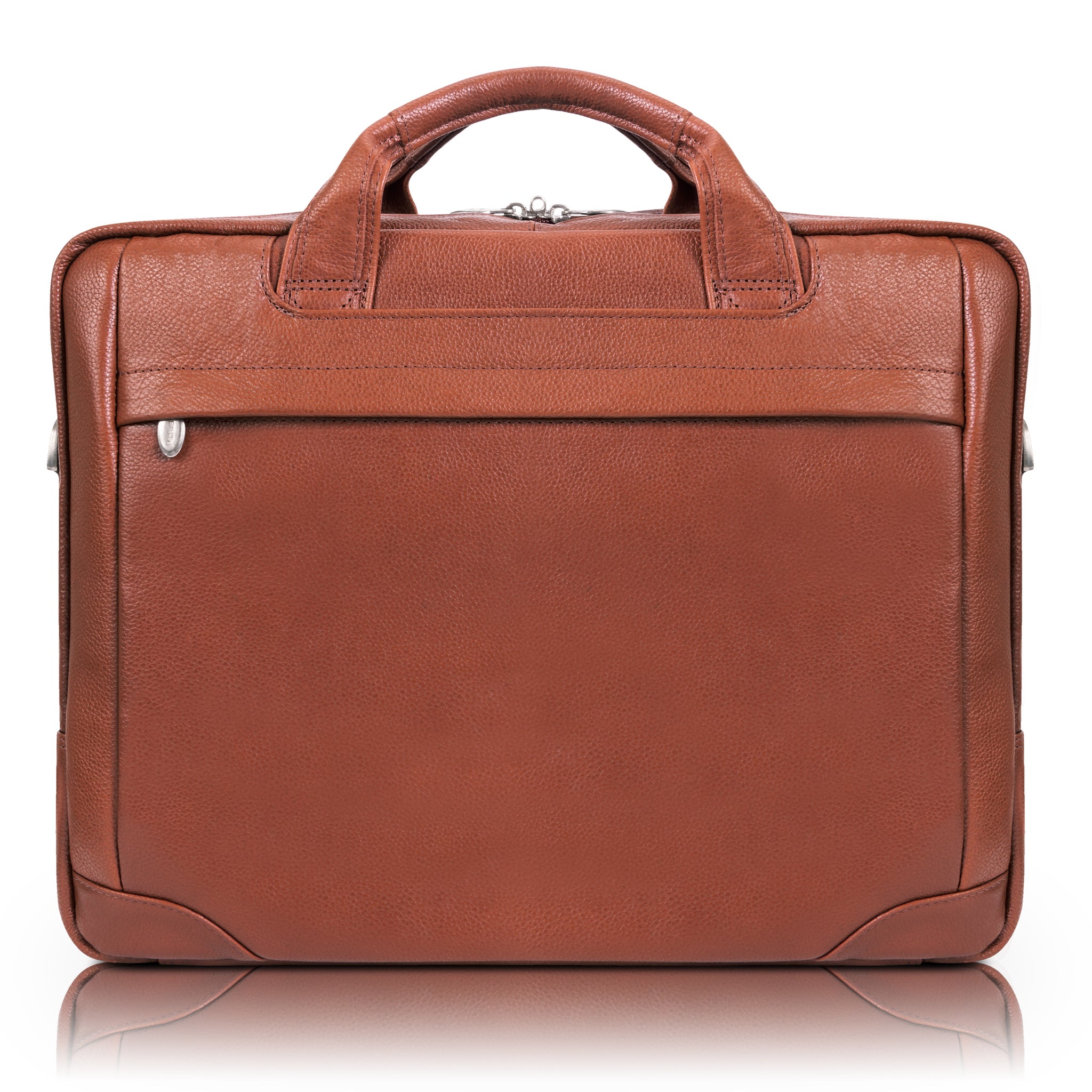 McKlein BRIDGEPORT 17" Large Leather Laptop & Tablet Briefcase