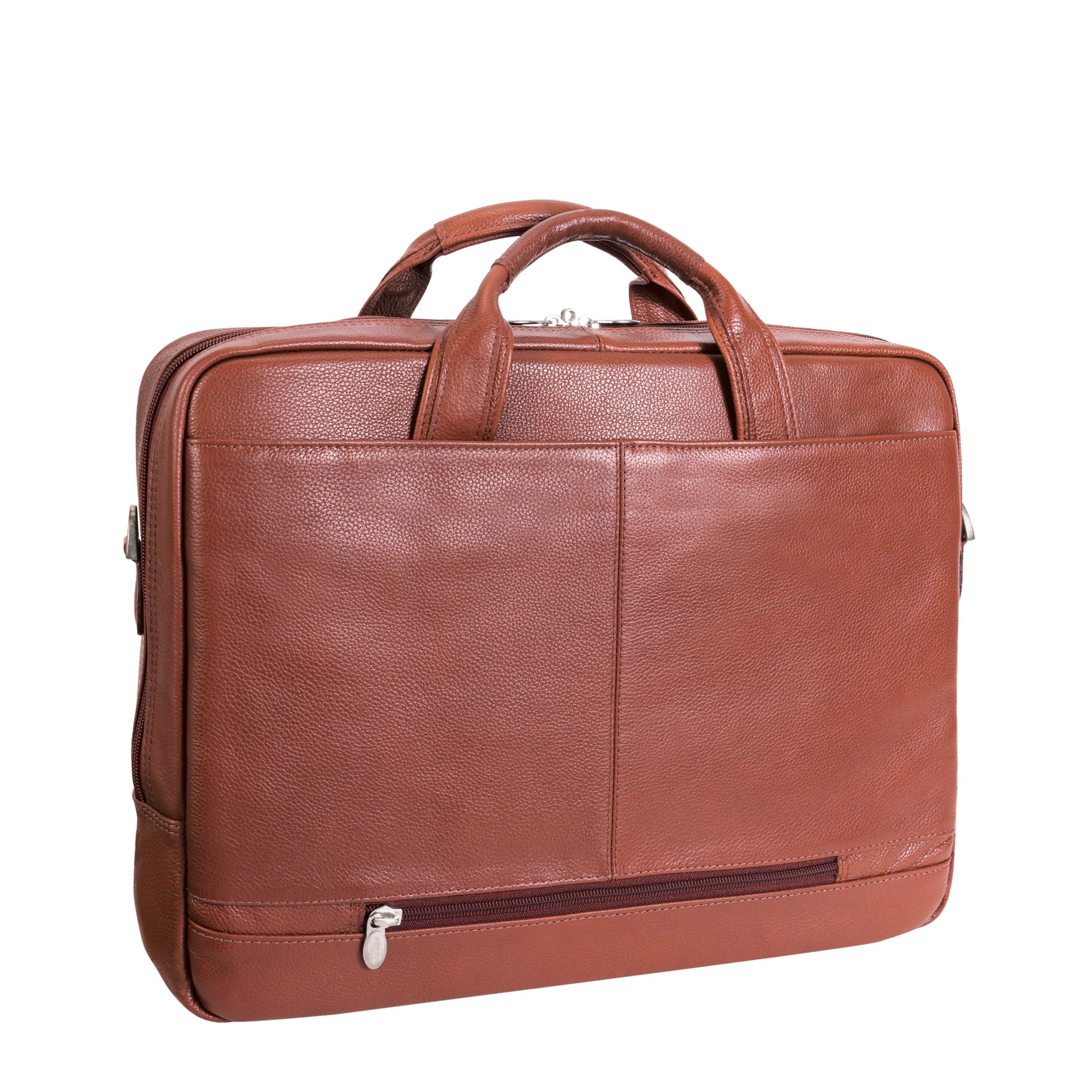 McKlein BRONZEVILLE 15" Medium Leather Laptop & Tablet Briefcase