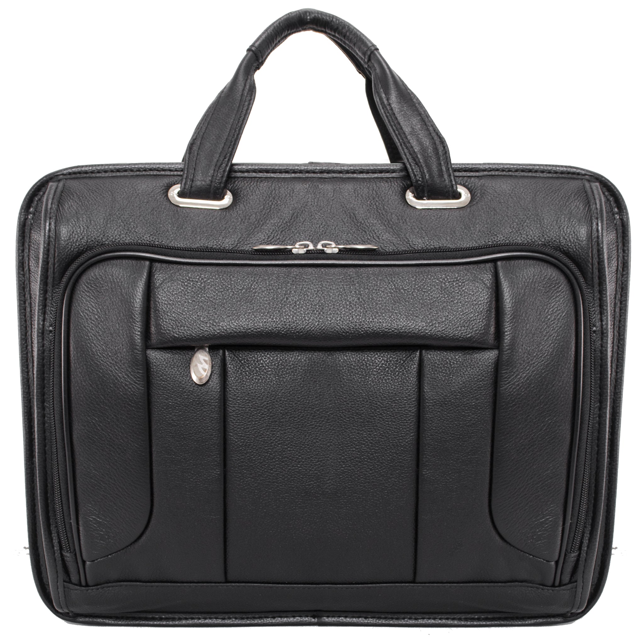 McKlein RIVER WEST 15" Leather Fly-Through Checkpoint-Friendly Laptop Briefcase