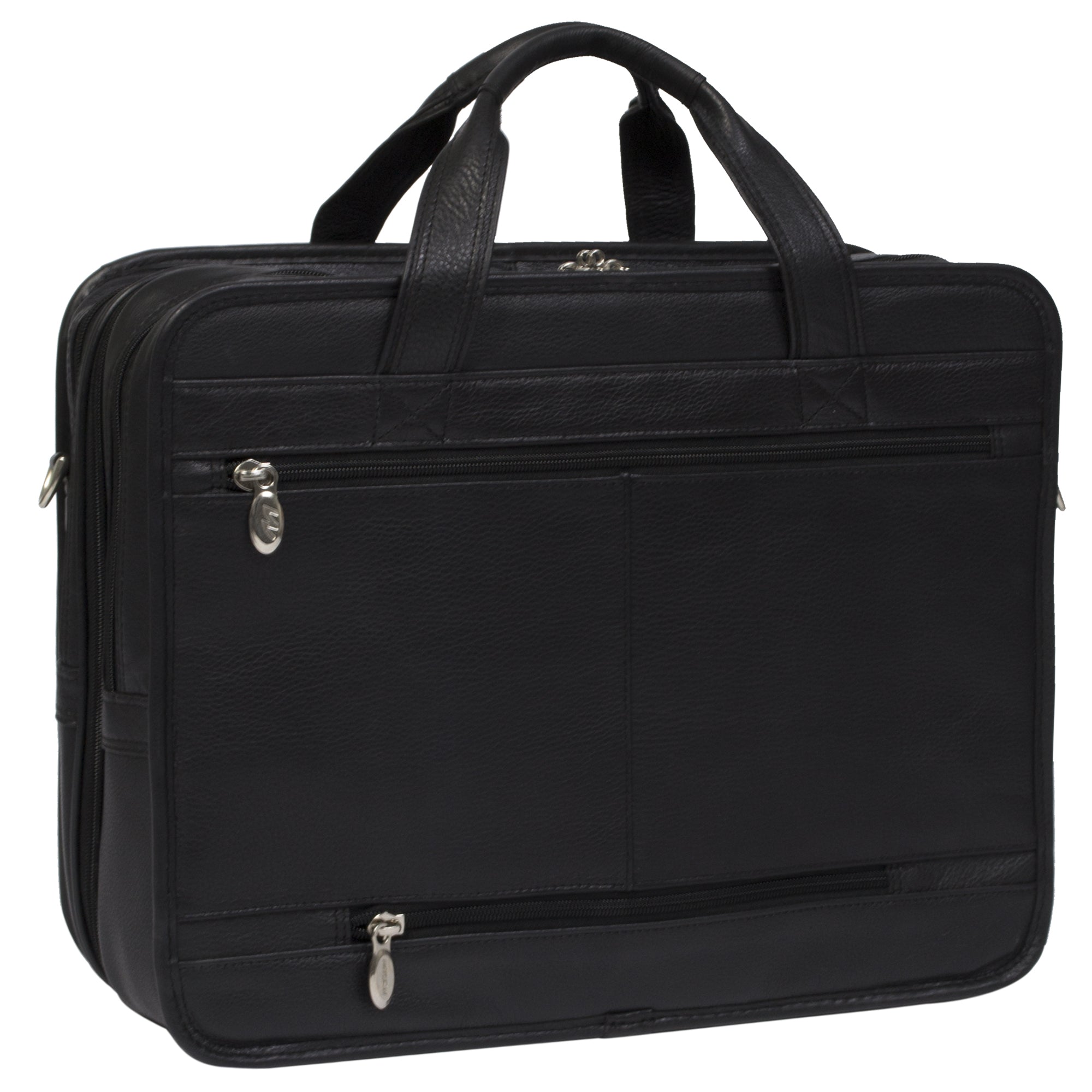 McKlein RIVER WEST 15" Leather Fly-Through Checkpoint-Friendly Laptop Briefcase