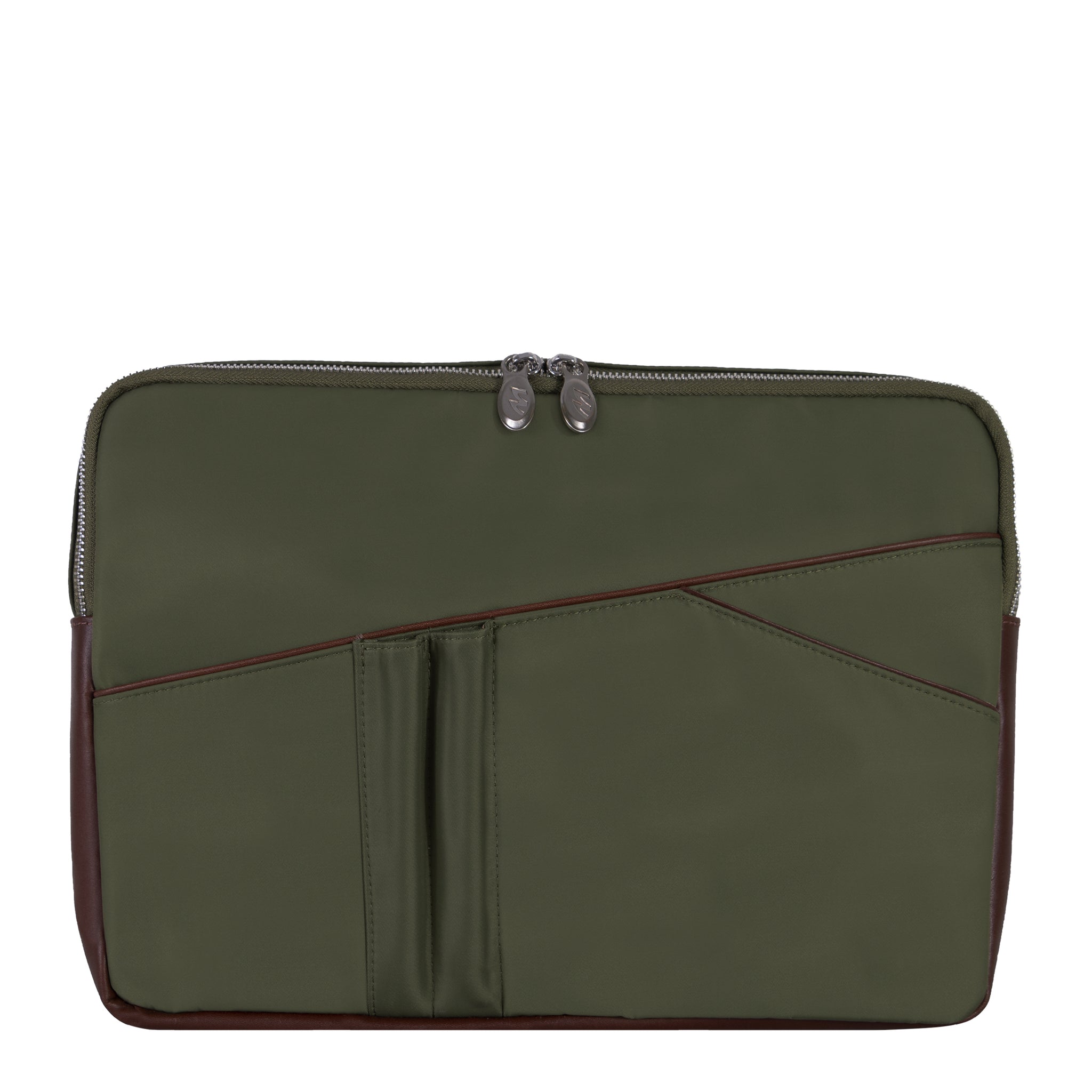 McKlein CRESCENT 14" Nylon Laptop Sleeve with Leather Trim