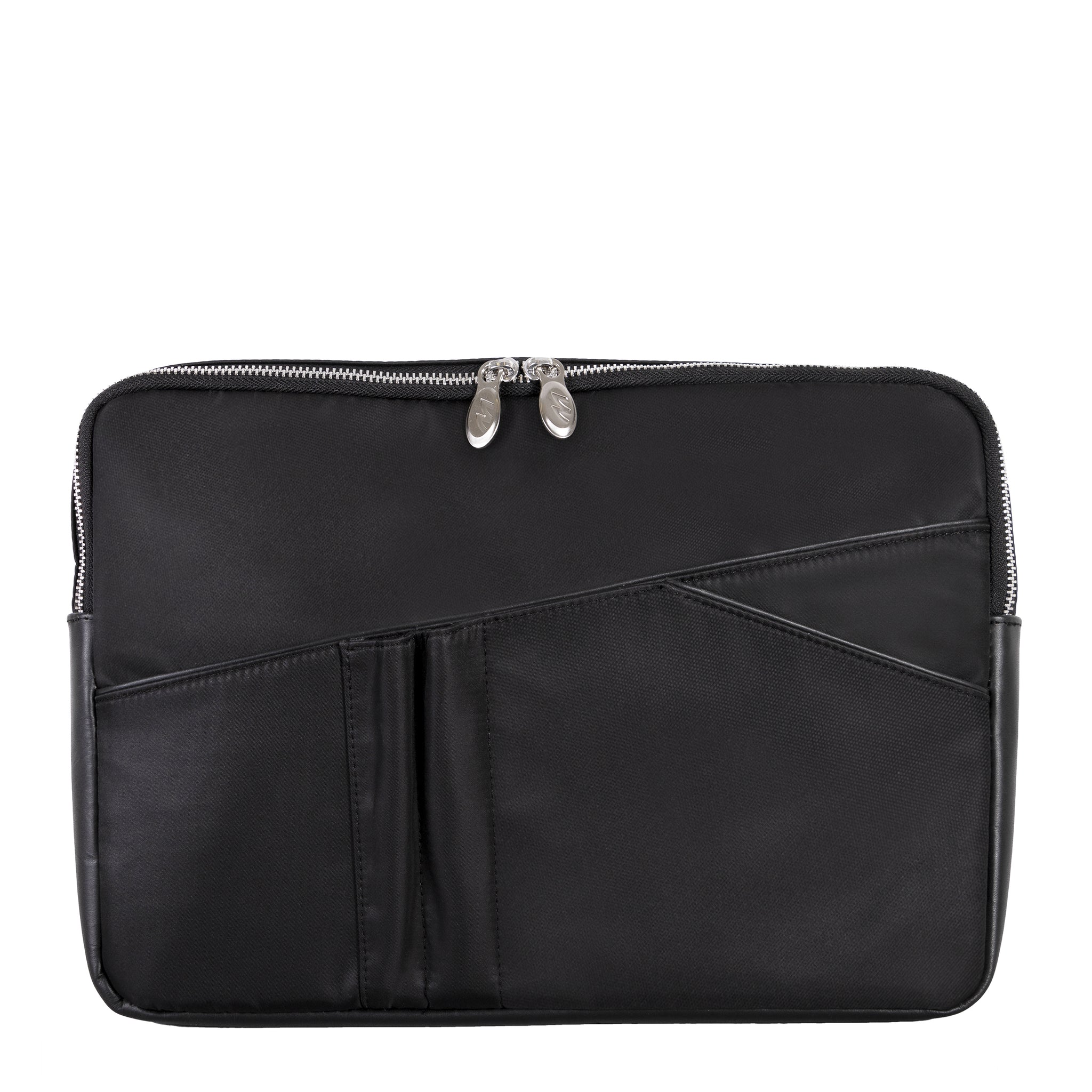 McKlein CRESCENT 14" Nylon Laptop Sleeve with Leather Trim