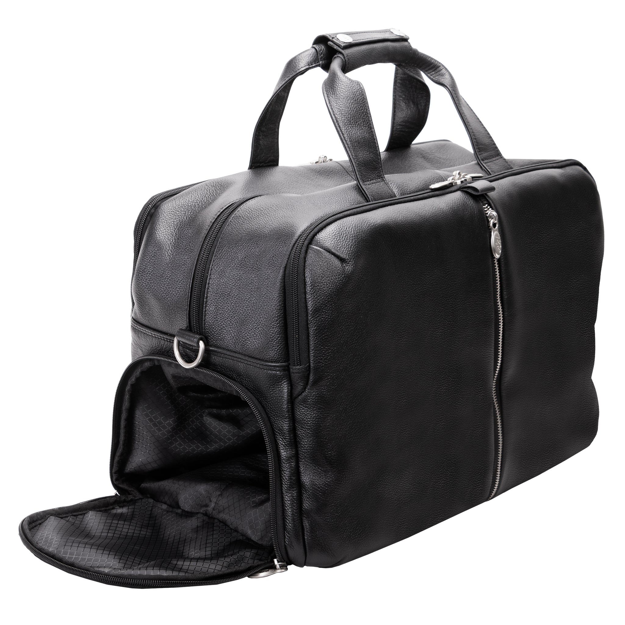 McKlein AVONDALE 19" Leather Triple Compartment Laptop Duffel Bag