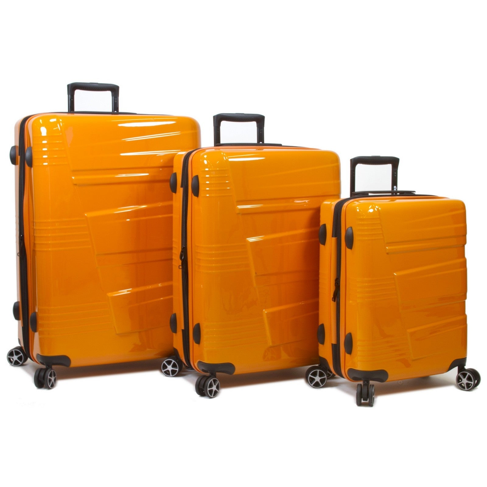 Dejuno Lumos Hardside 3-Piece Expandable Spinner Luggage Set