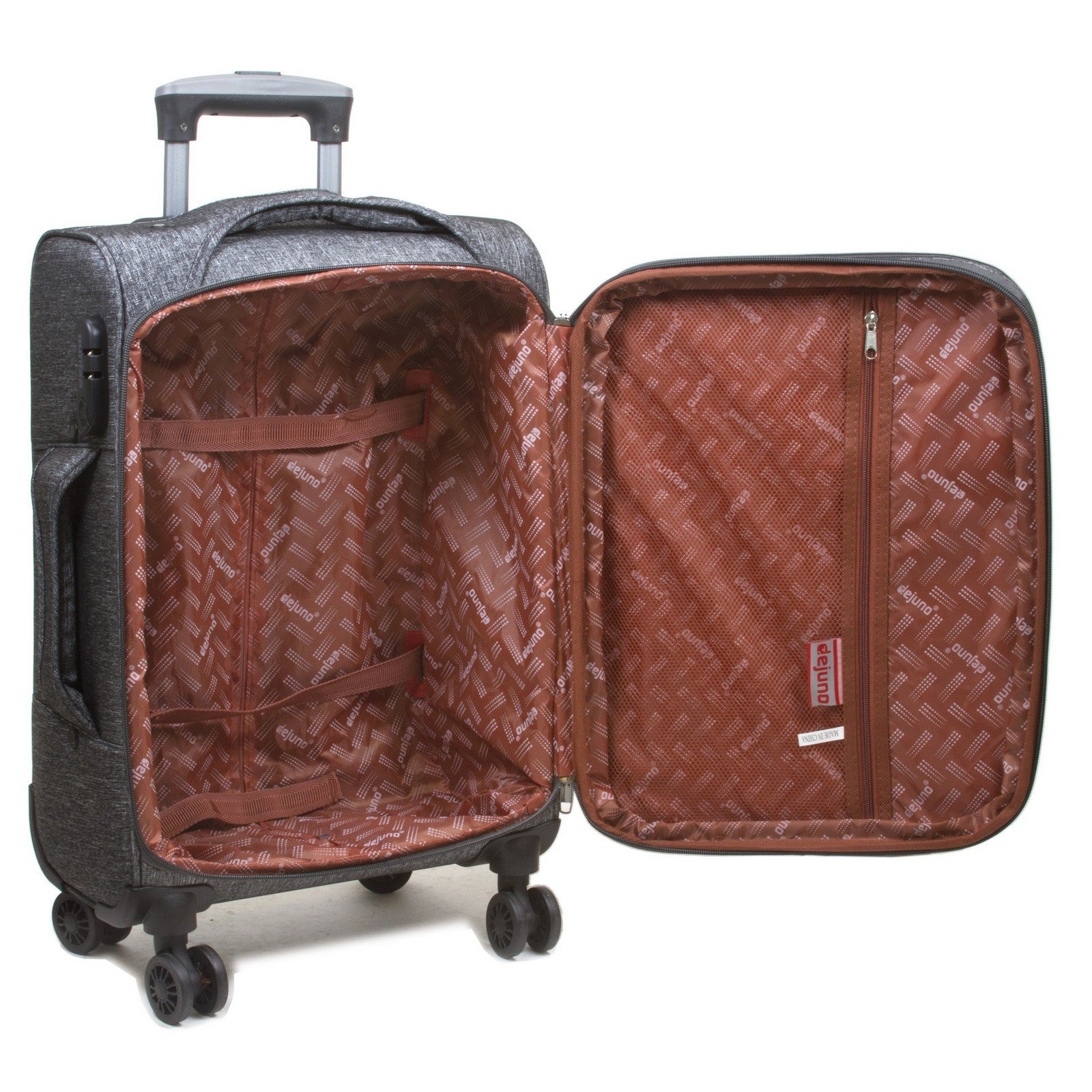 Dejuno Aurora Lightweight Denim 3-Piece Spinner Luggage Set