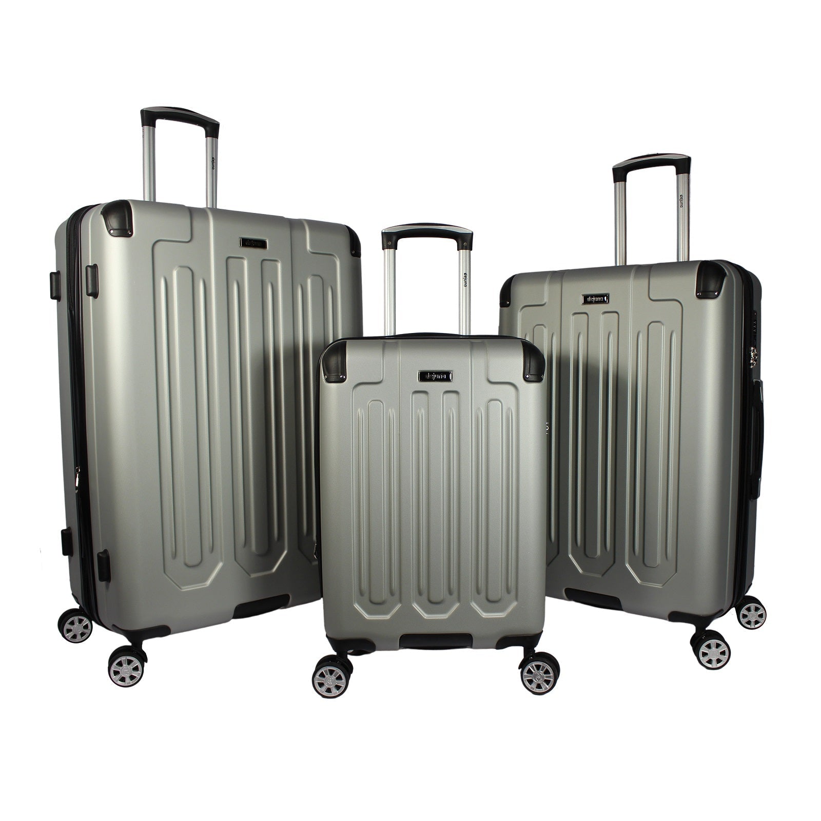 Dejuno Tutin 3-Piece Hardside Spinner Luggage Set With TSA Lock